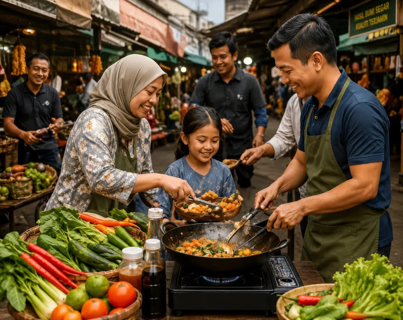 Traditional shared meal experience