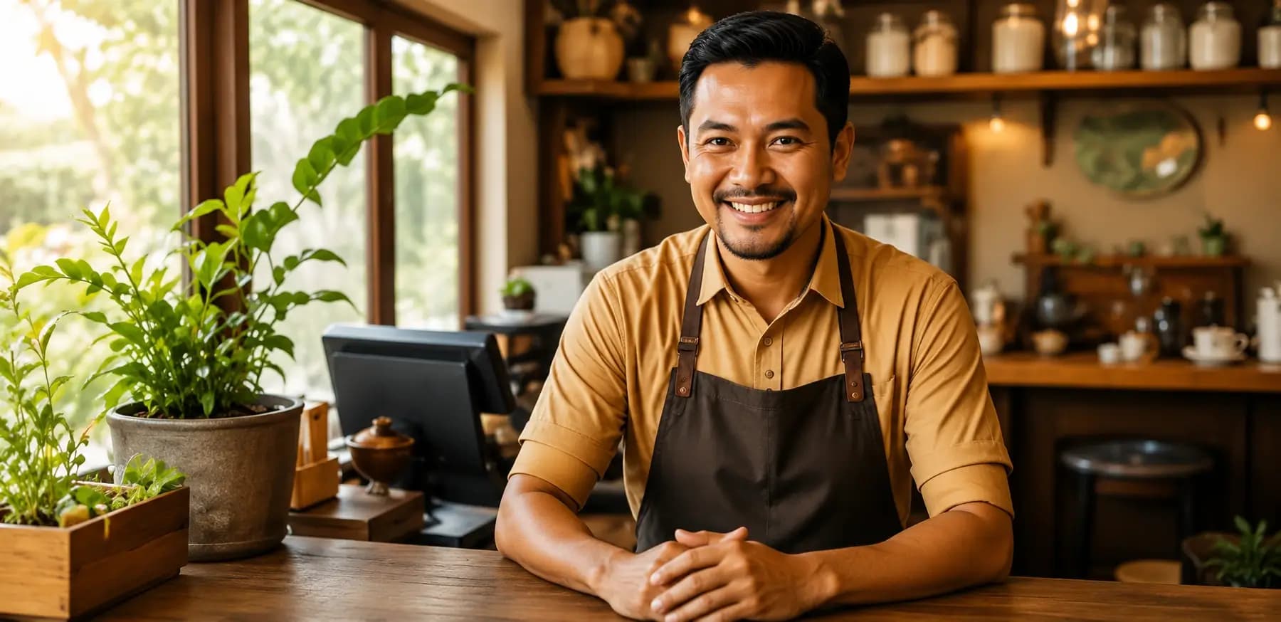 Local host welcoming travellers